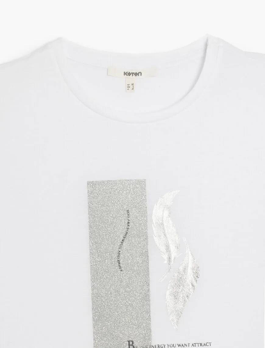 Resim Koton Kadın T-shirt 5SAK50120EK