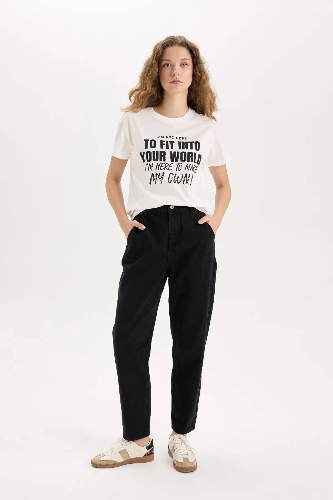 Resim Defacto Kadın Kısa Kol T-shirt D1095AXWT32