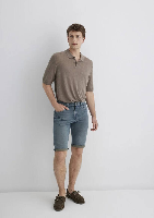 Resim Mavi Regular Straight Erkek  Denim Şort M0416089816